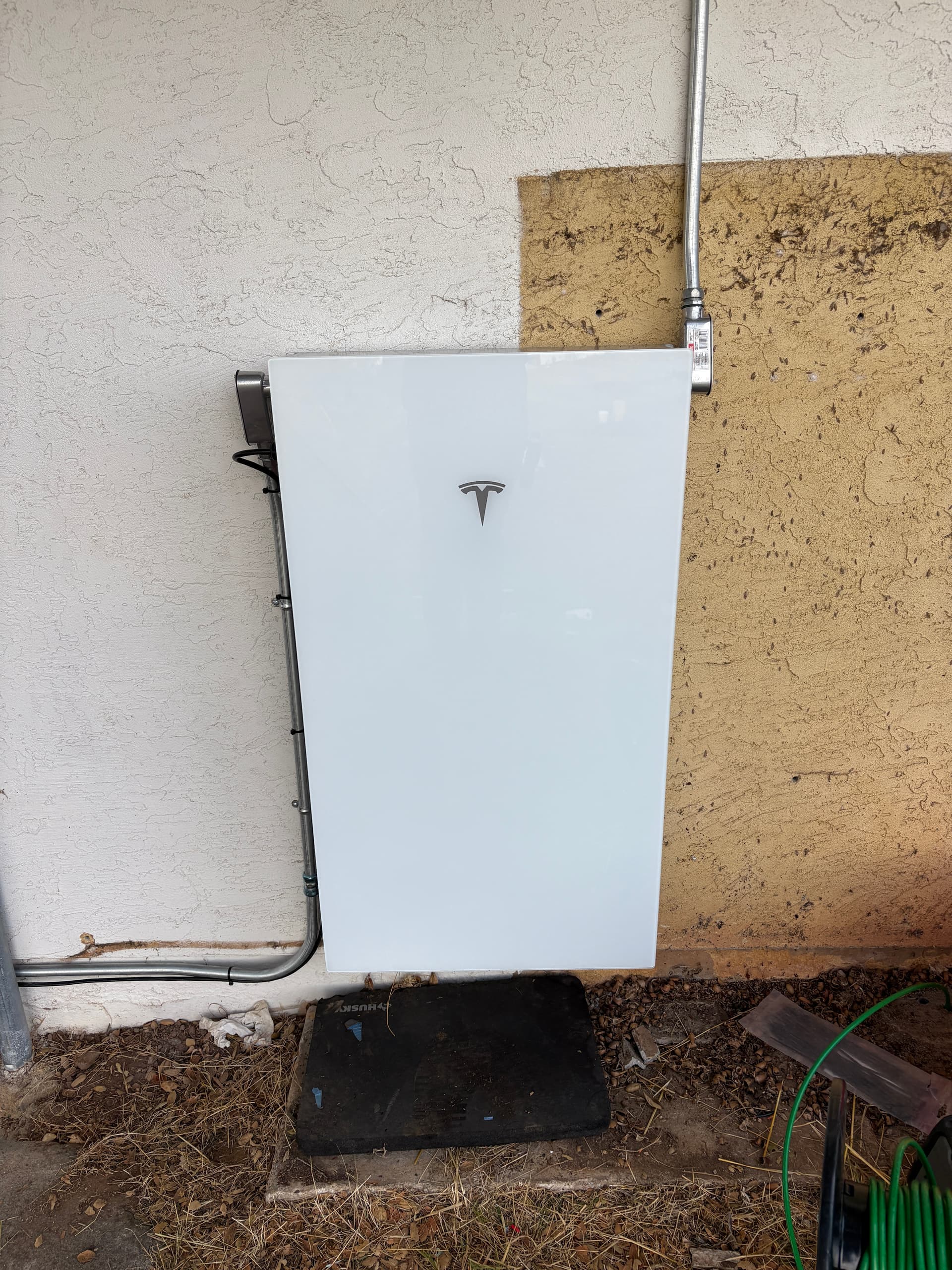 Battery system installed and wired