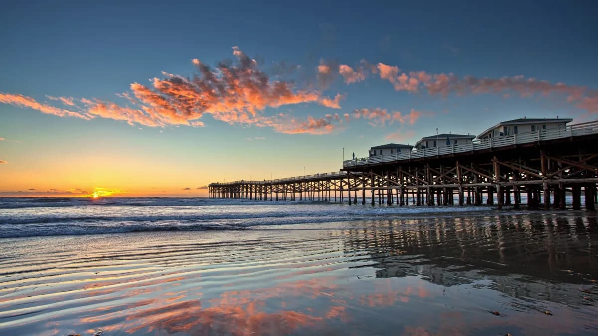 Pacific Beach pier in San Diego, an RCH Renewables service area