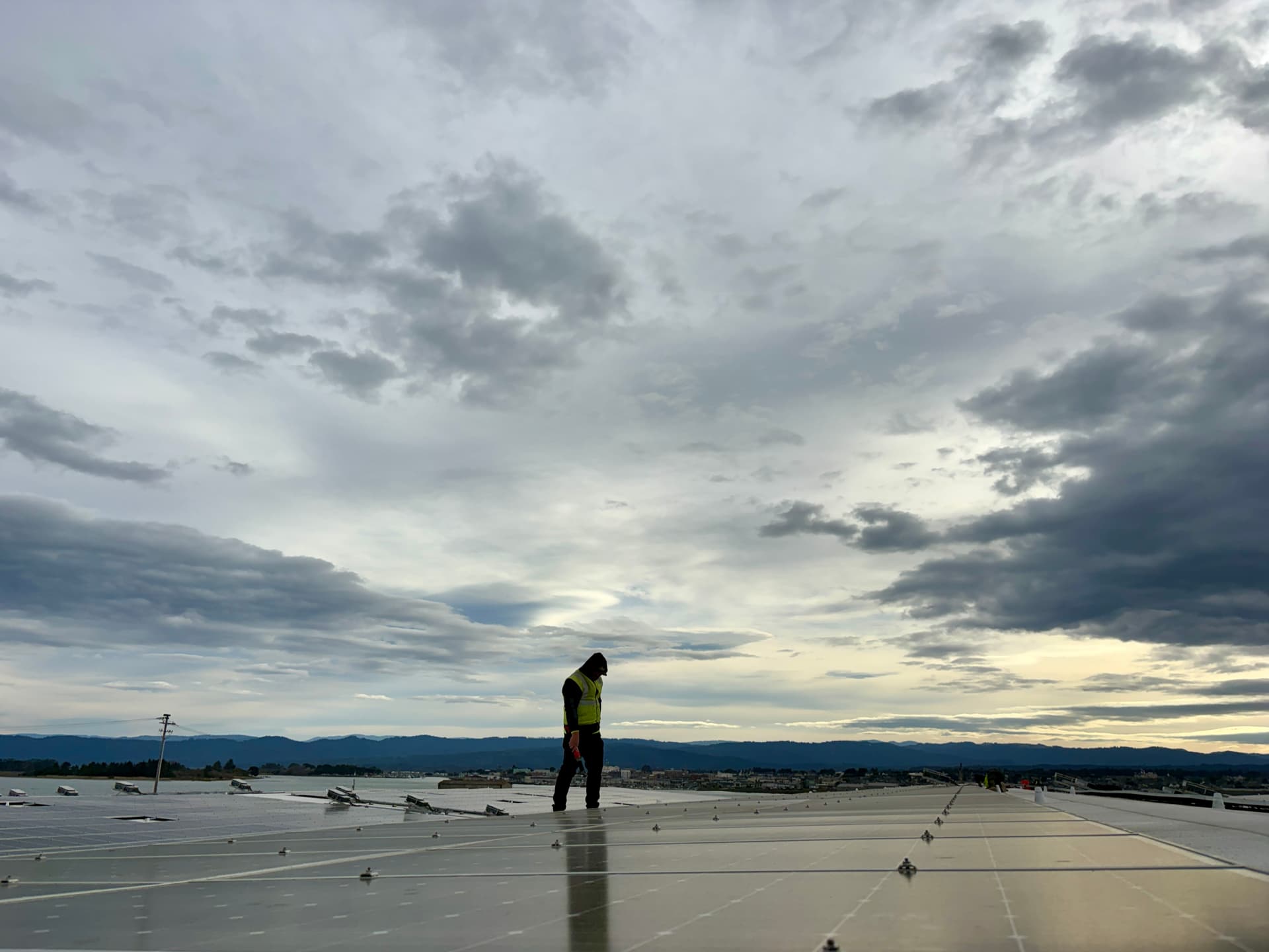 Commercial solar array maintained by RCH Renewables under O&M contract in San Diego County