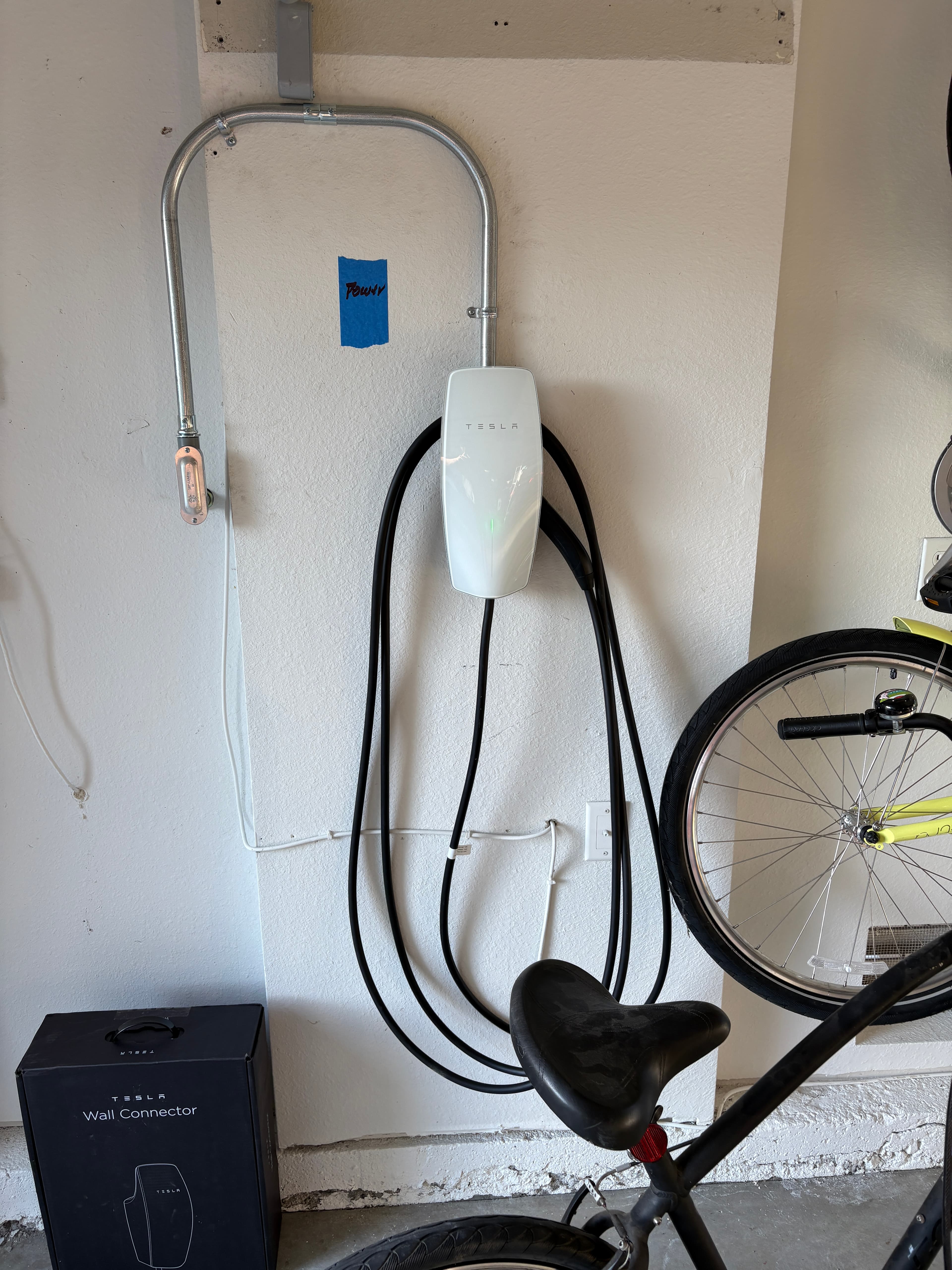 EV charger installation in San Diego garage
