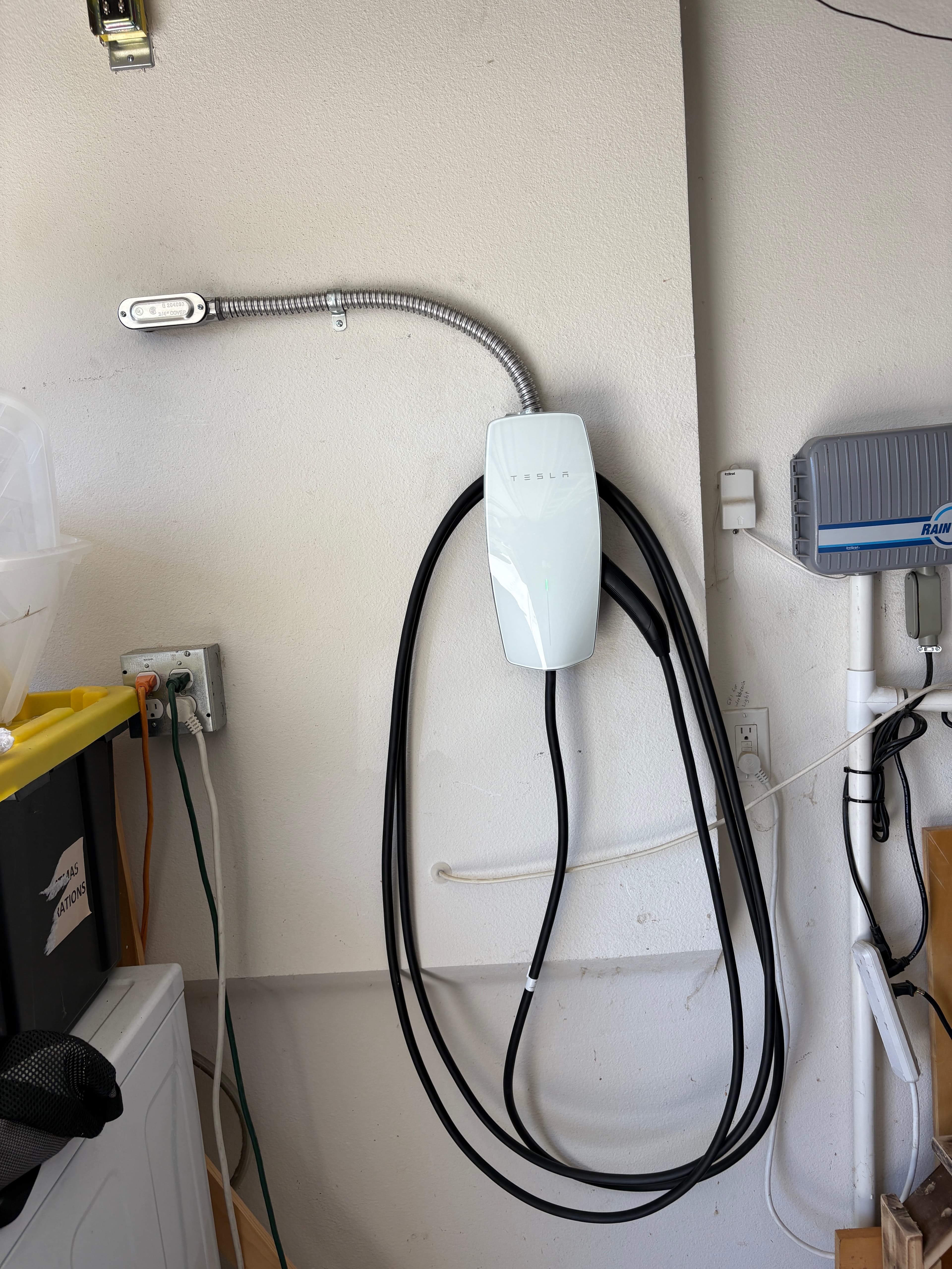 EV charger rough-in work