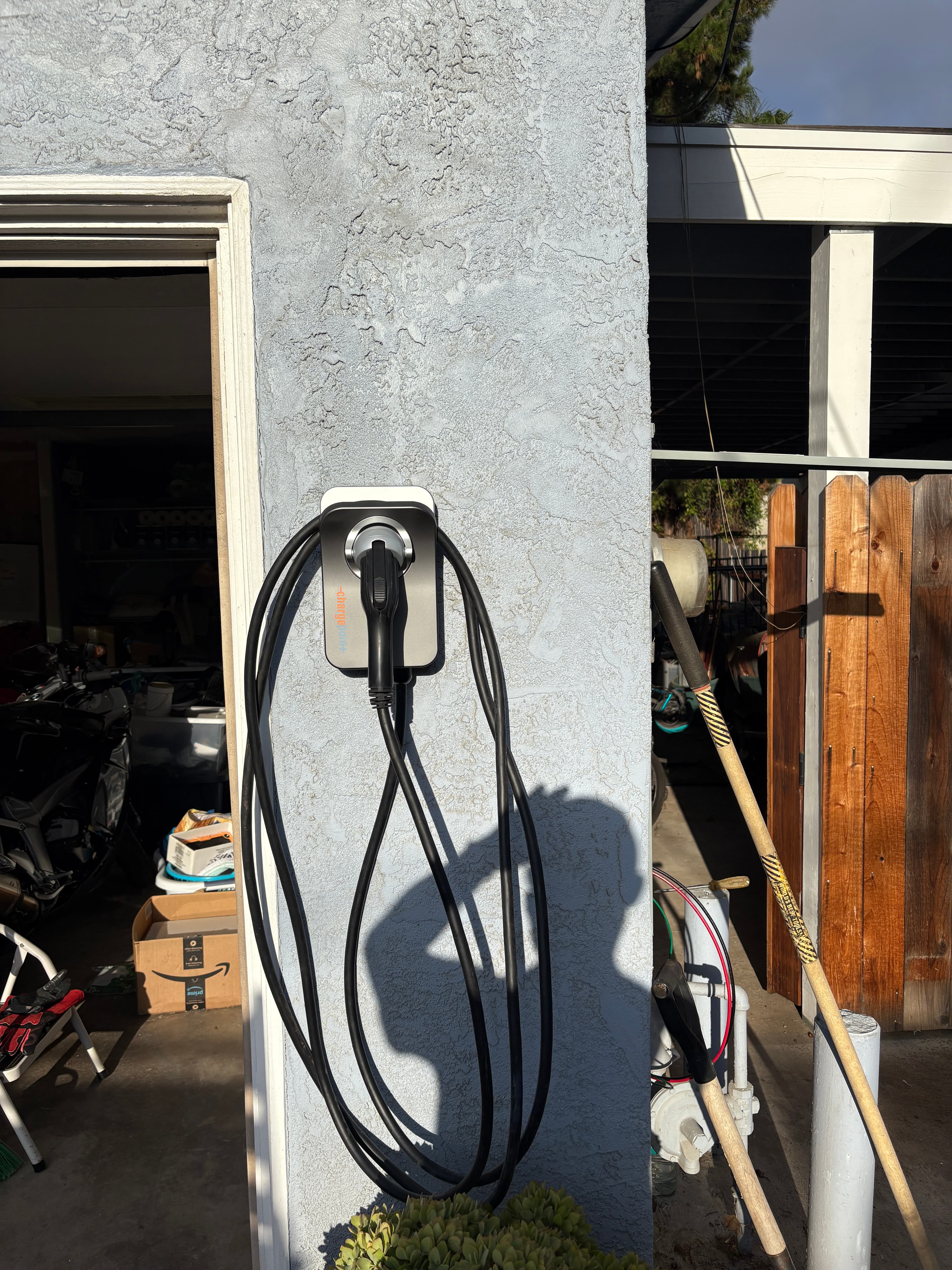 EV charger installation complete