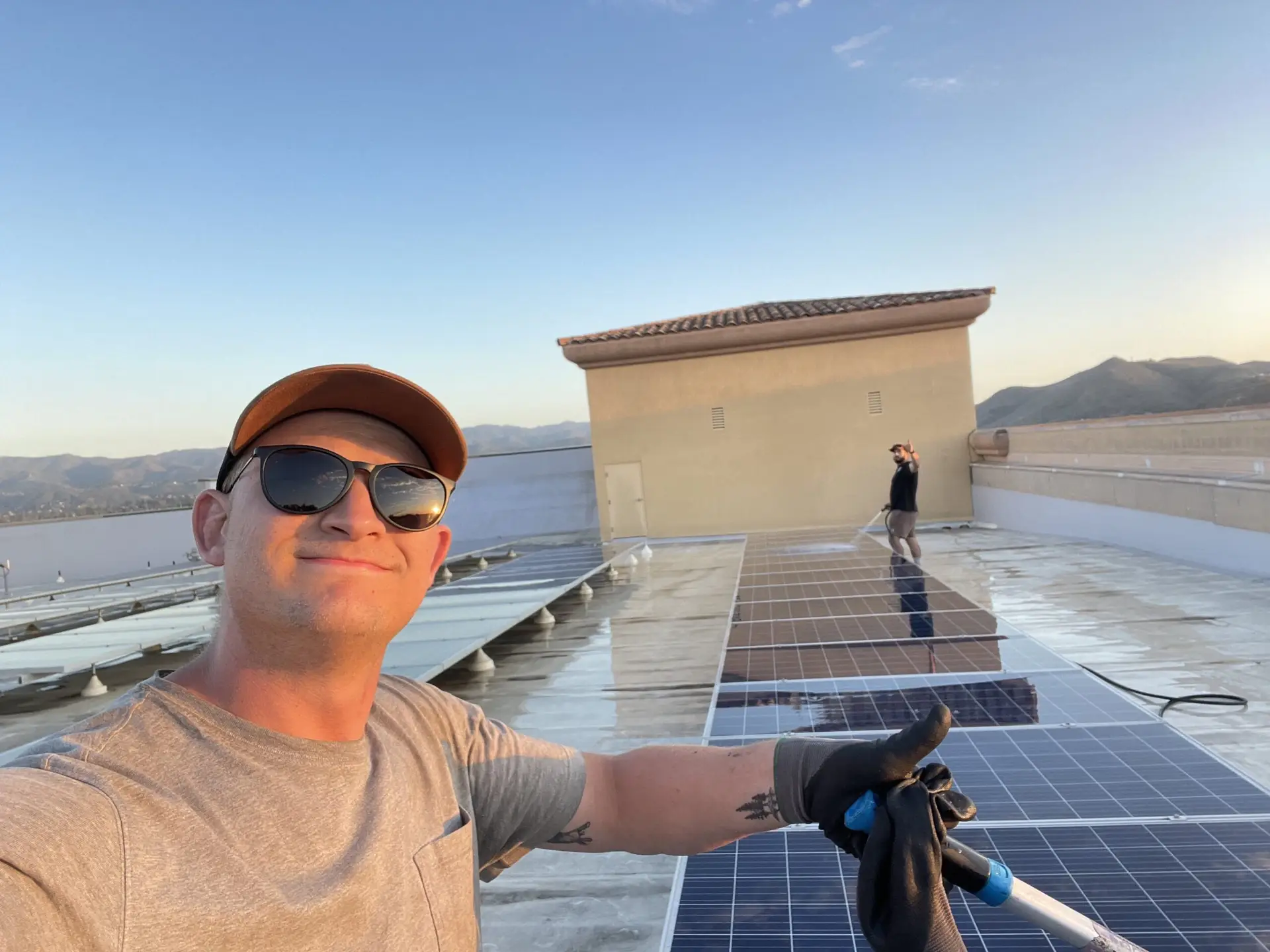 Ian Crilly, RCH Renewables Tesla certified installer, at a residential installation in North County San Diego