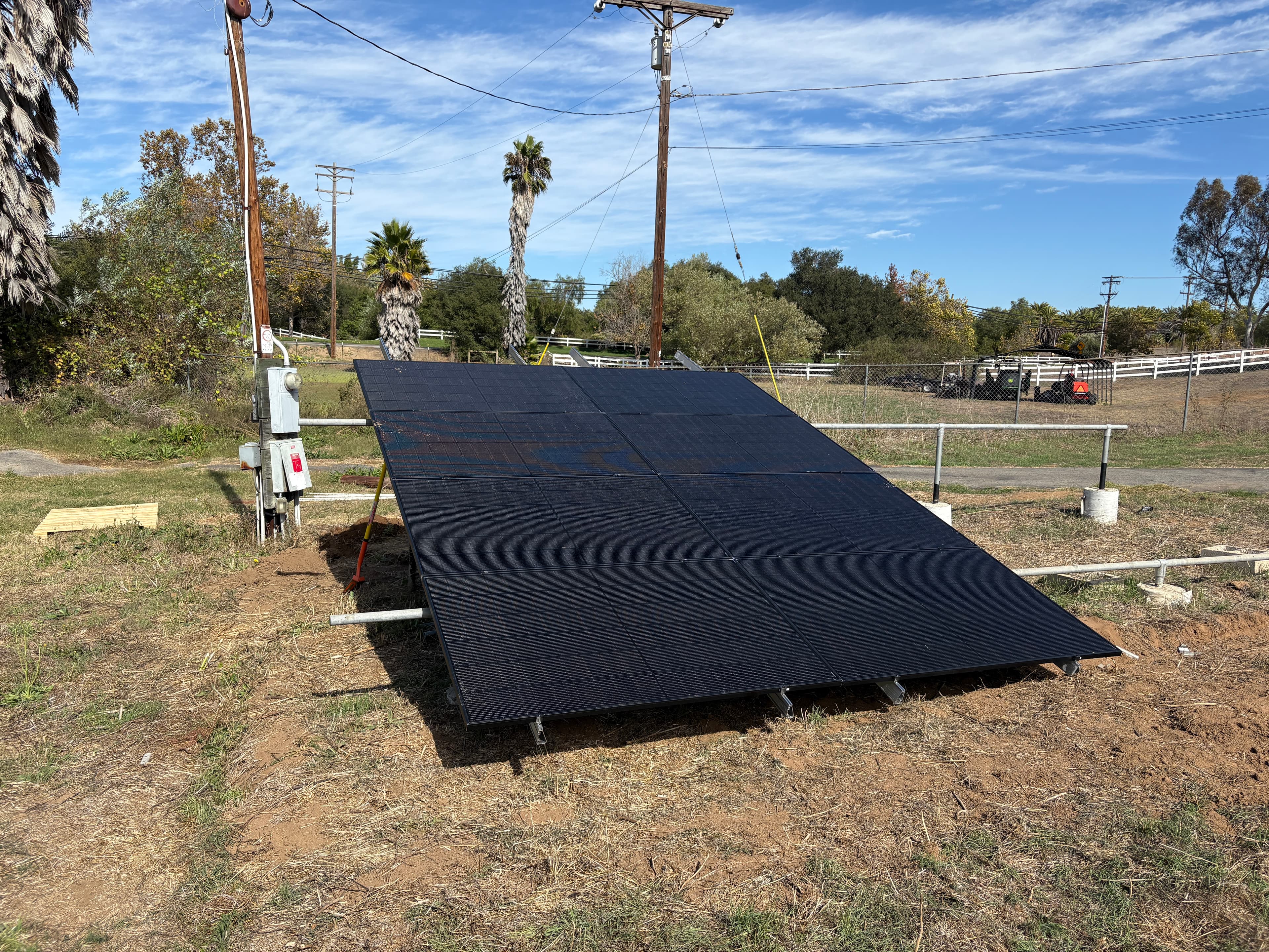 Solar array on Fallbrook home