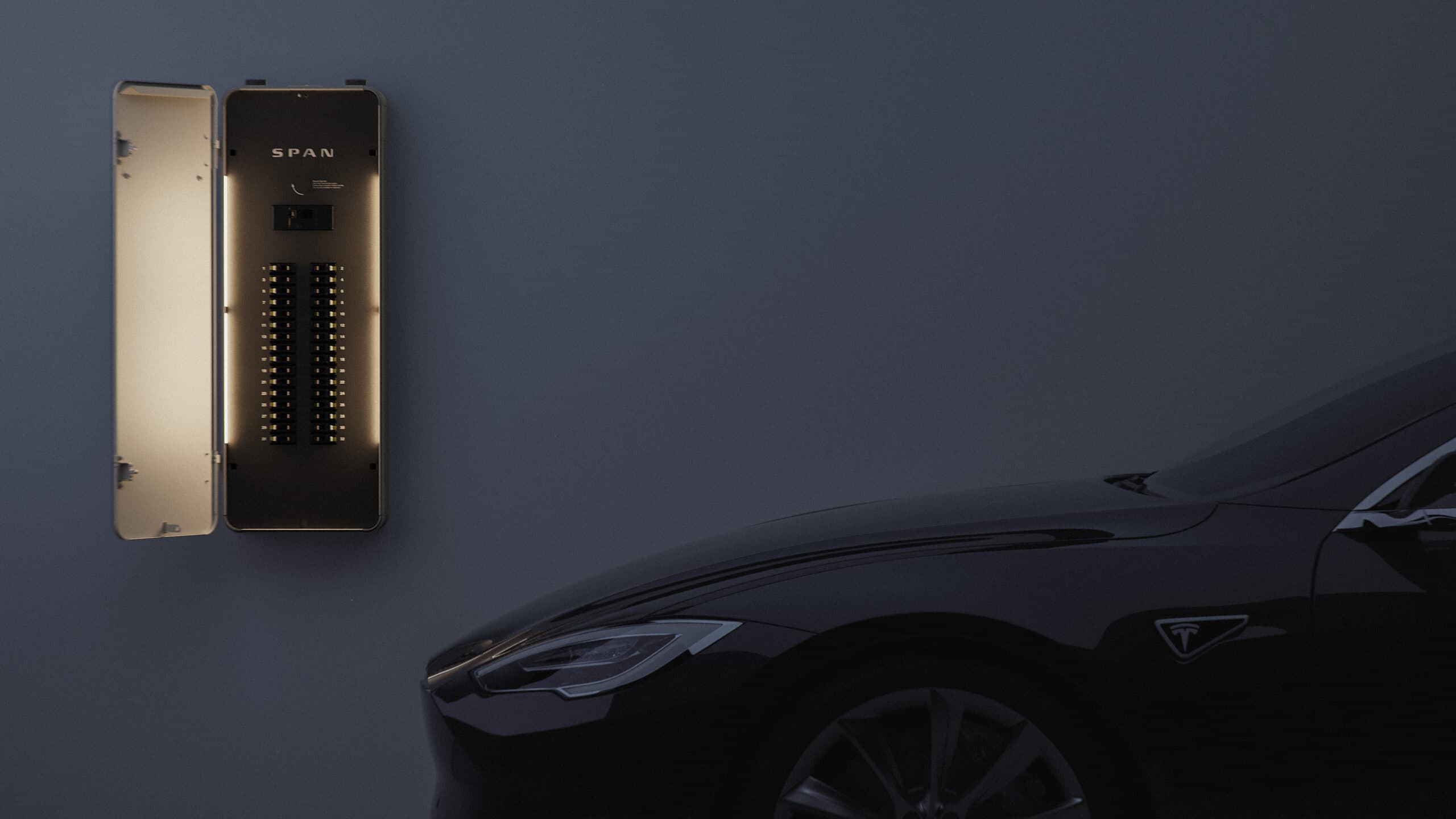 SPAN Panel installed by RCH Renewables in North County San Diego home.